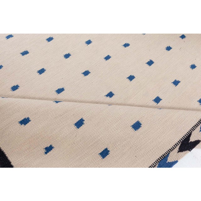 Modern Swedish Flat Weave Wool Rug by Doris Leslie Blau For Sale - Image 4 of 10
