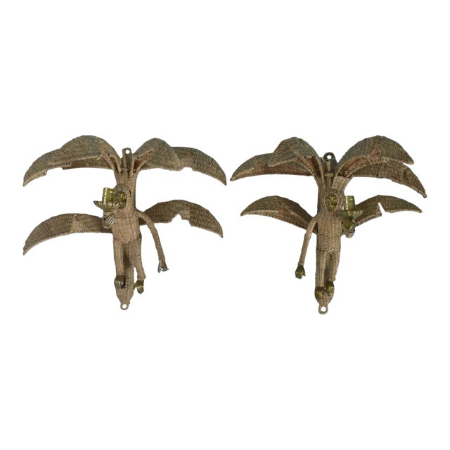 Mario Lopez Torres Monkey Sconces - A Pair For Sale