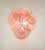 Alabaster Pink Glass Disks Wall Sconce, 1990s For Sale - Image 9 of 13