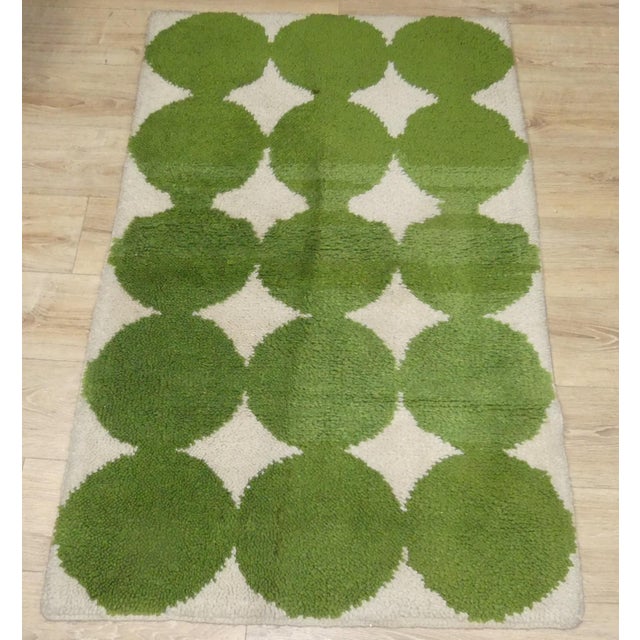 Textile Small Wool Rug, 1970s For Sale - Image 7 of 7