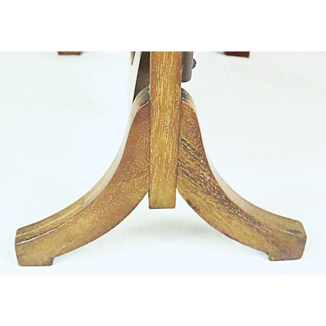 Brown English Edwardian Period Mahogany Folding Cake Stand For Sale - Image 8 of 8