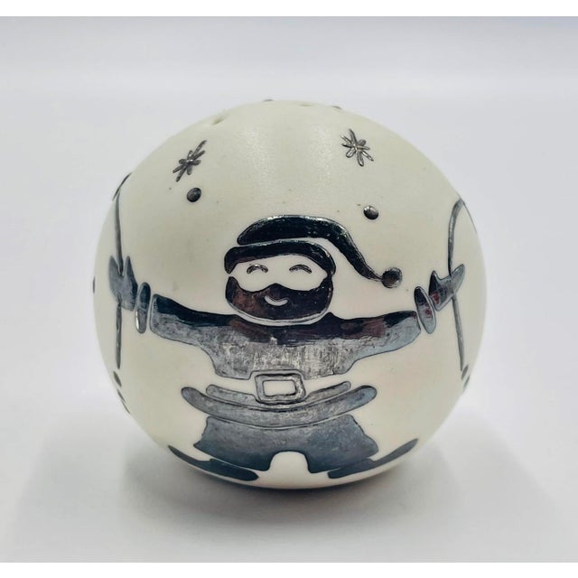 1980s Emilia Castillo Pure Silver & Porcelain Salt & Pepper Shakers, Mexican Modernism For Sale - Image 14 of 18