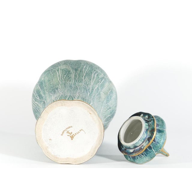 Art Deco Green Lustre Glaze Lidded Vase by Josef Ekberg for Gustavsberg, 1920s For Sale - Image 14 of 17