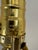 Mid 20th Century Brass and Glass Converted Kerosene Lamp With Silk Cord – Solid Heavy Base For Sale - Image 10 of 13