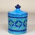 Aldo Londi (1911-2003) for Bitossi in the 1970s. A blue ceramic elegant storage container with a lid, the undisputed hero...
