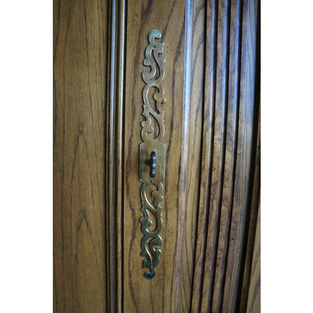 Brown Late 20th Century Baker Parisian Armoire Cabinet For Sale - Image 8 of 12