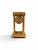 French Empire Period Miniature Bronze Doré Portico Mantel Clock For Sale - Image 4 of 5