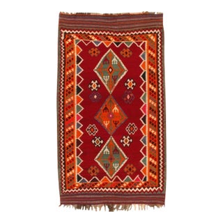 Pasargad DC Red Vintage Persian Kilim For Sale