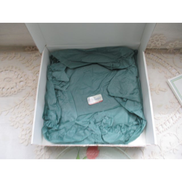 Brown Peggy Karr Easter Rabbits in Basket With Eggs Fused Glass Plate 8" Boxed For Sale - Image 8 of 10