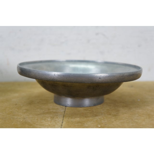 Metal Antique 3 Piece Chinese Pewter Hot Pot Food Warmer Rice Server For Sale - Image 7 of 15