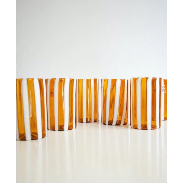 Brown Glasses by Iskra for Ribes Studio, Set of 6 For Sale - Image 8 of 18