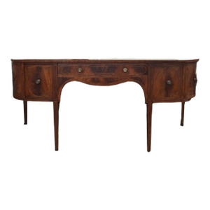 George III Inlaid Mahogany Demi-Lune Sideboard