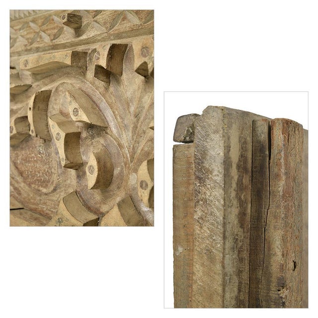 Wooden Sculpture on a Base For Sale - Image 3 of 6