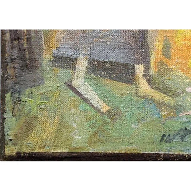 Victor Karnauh, Wandering Soul, Oil on Cardboard, 1990s, in Good conditions. Designed 1990 to 1999 This piece has an...