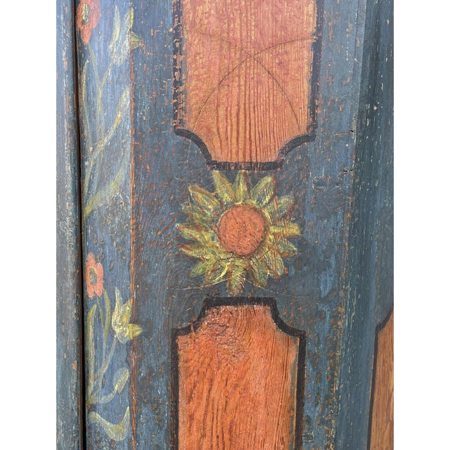 Blue Cupboard with Sunflower Paintings For Sale - Image 13 of 18