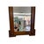 Antique Bobbin Turned Oak Wall Mirror – Arts and Crafts Style Spool Beaded Wood Frame With Beveled Glass For Sale - Image 9 of 10