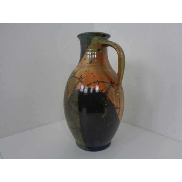 1960s Large Danish Studio Ceramic Vase with Cardinal Points, 1960s For Sale - Image 5 of 18