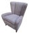Bergère Armchair in Grey attributed to Paolo Buffa, 1940s For Sale