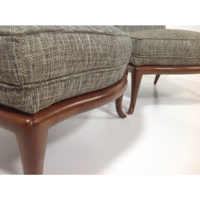 1960s Mid Century Modern Slipper Lounge Chairs- A Pair For Sale - Image 5 of 6