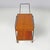 Mid-Century Modern Italian Wood and Black Metal Trolley with Brass Wheels, 1960s For Sale - Image 6 of 17