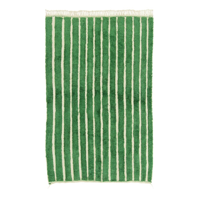 Hand-Knotted Wool Rug by Azele Studio For Sale