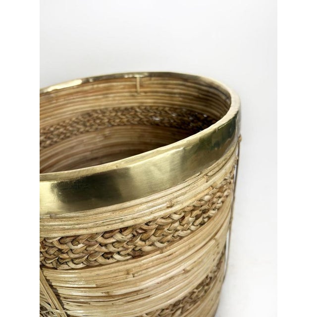 Vintage French Rush Basket, 1960 For Sale - Image 10 of 13