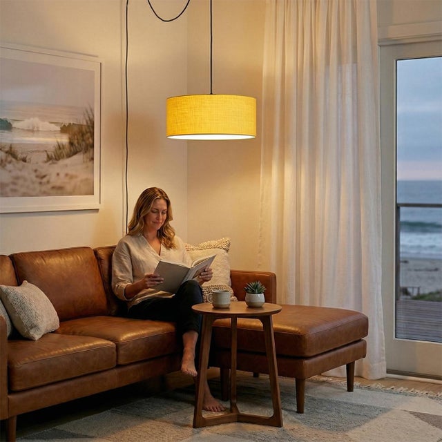 Designed by the NOVA Design Team in 2026, the Stretch Swag Lamp is a modern swag kit featuring a weathered brass finish...