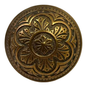 Late 19th Century Antique American Ornamental Bronze Door Knob
