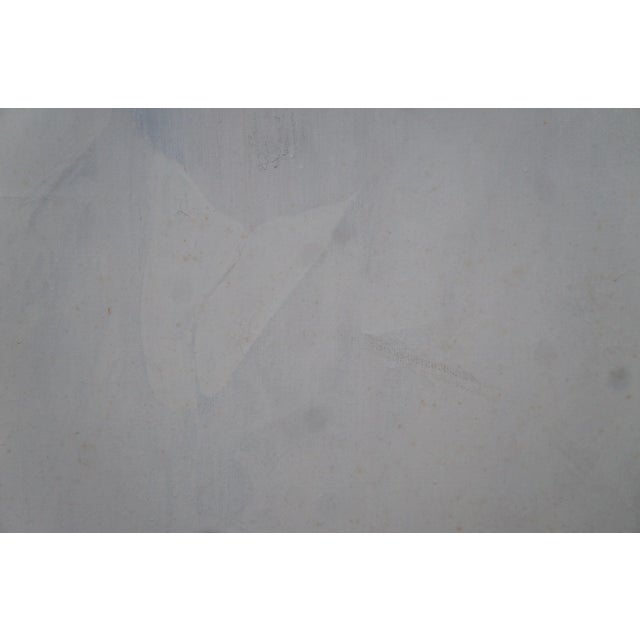 Vintage Vincent Van Gogh Portrait Oil Painting on Burlap Signed Framed For Sale - Image 9 of 13