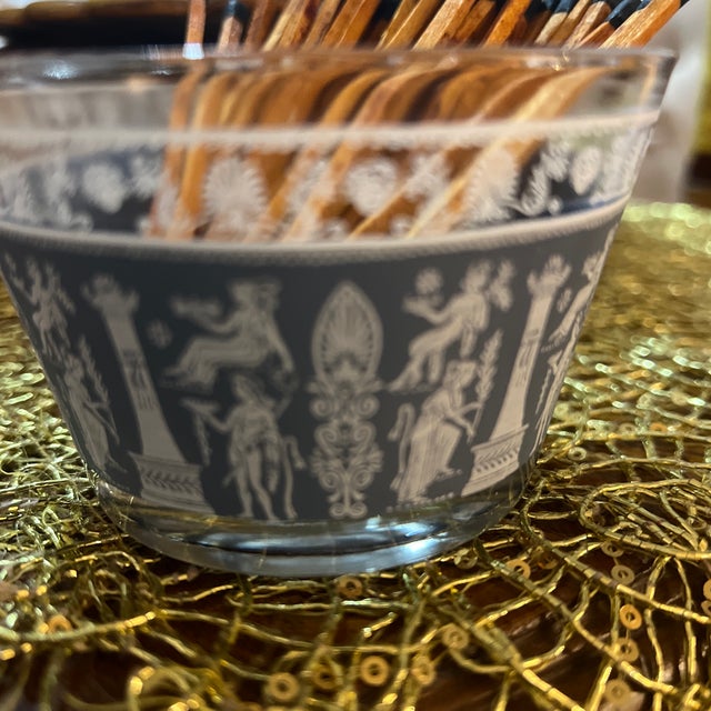 Set of 51, 1970s 50 Matchsticks and Glass Bowl For Sale In Atlanta - Image 6 of 11