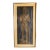 Late 20th Century Framed 37x18 Gold Wax Brass Rubbing Knight Henry Rochforth 1470 For Sale