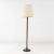 Mid Century Teak Floor Lamp This lamp measures: 15 wide x 15 deep x 58 inches high Good Vintage Condition. Uneven finish...