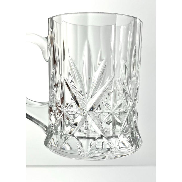 2000 - 2009 Cristal D’Arques “Chantilly Taille Beaugency” Set of 4 Crystal Mugs For Sale - Image 5 of 6