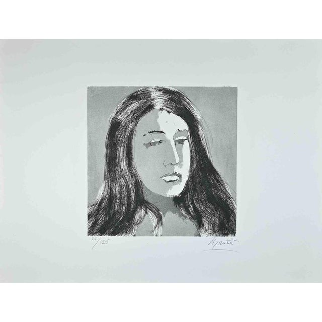 Giacomo Manzu, Inge Etching Edition 26/125, 1970s, Etching For Sale