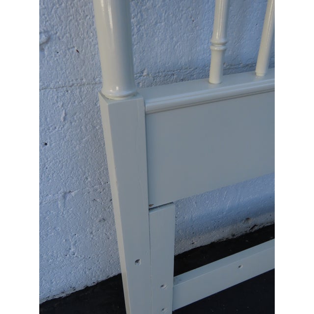 Thomasville Hollywood Regency Faux Bamboo Painted King Size Headboard 6643 For Sale - Image 11 of 16