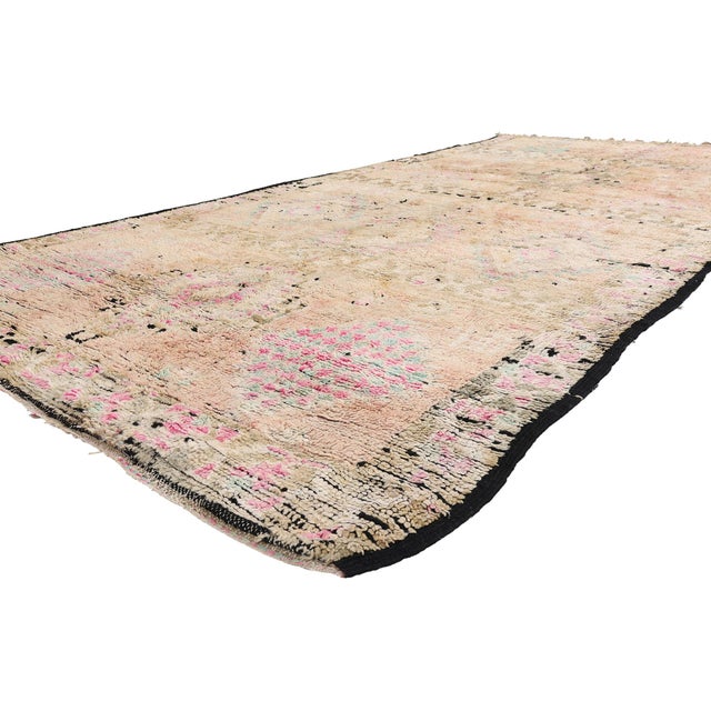 21882 Vintage Boujad Moroccan Rug, 05'09 x 11'10. The Woven Memoir: A Vintage Boujad Moroccan Masterpiece of Ancestral...
