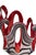 Red 1970s Hand -Blown Art Glass Vase in 'Erupt' Pattern by Jozefina for Krosno Poland For Sale - Image 8 of 14