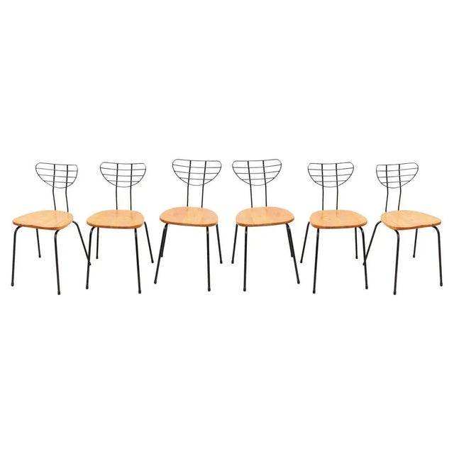 Radar Chairs by Willy Van Der Meeren for Tubax, Belgium, Set of 6 For Sale - Image 15 of 15