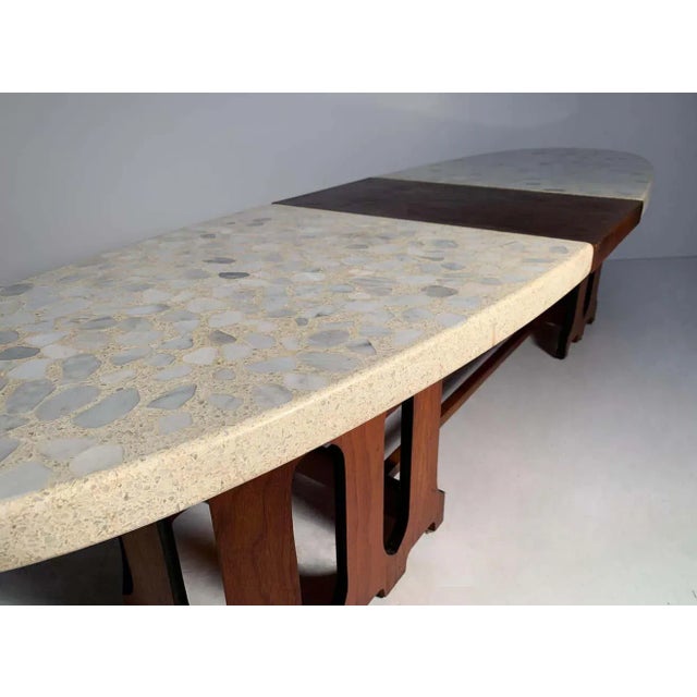 Mid-Century Harvey Probber Surfboard Coffee Table in Terrazzo Marble For Sale - Image 12 of 13