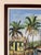 Wood Vintage Caribbean Tropical Coastal Landscape Oil on Canvas Painting, Framed For Sale - Image 7 of 13
