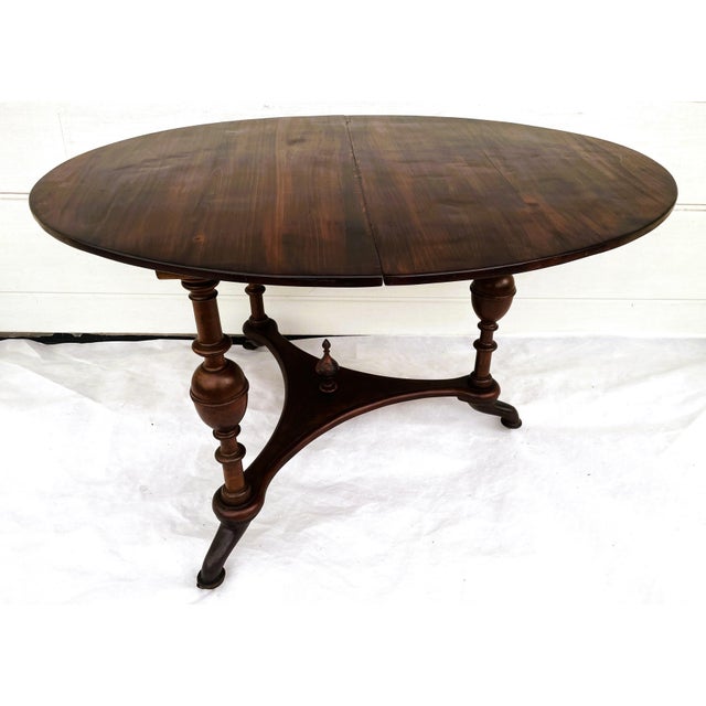 19th-Century Victorian Oval Tripod Table For Sale - Image 6 of 18