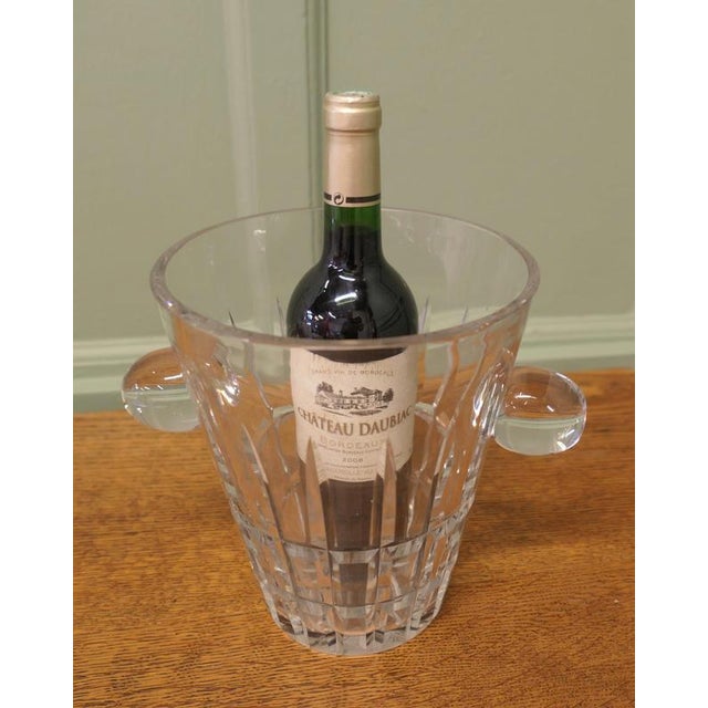 French Art Deco Hand-Cut Crystal Wine Cooler, 1930 For Sale - Image 4 of 6
