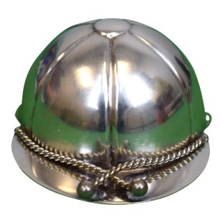 Mid 20th Century Napier Silver Plate Jockey Cap 3oz Jigger Cup For Sale