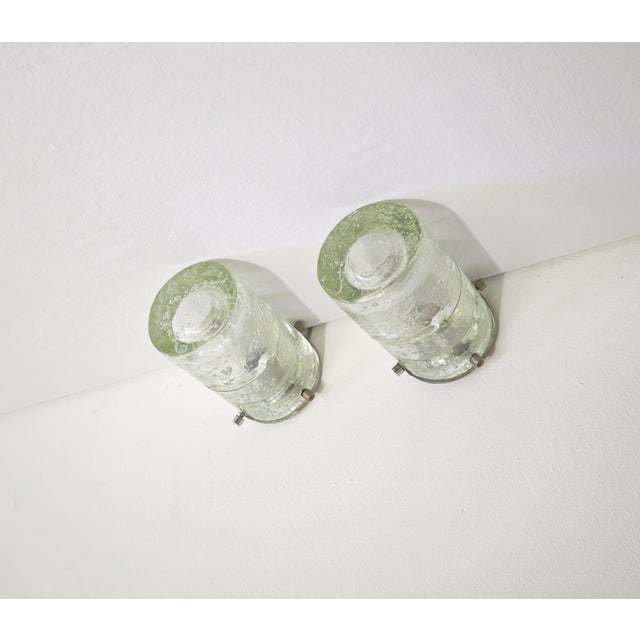 Metal Murano Glass Wall Lamps by Albano Poli for Poliarte, 1960, Set of 2 For Sale - Image 7 of 15