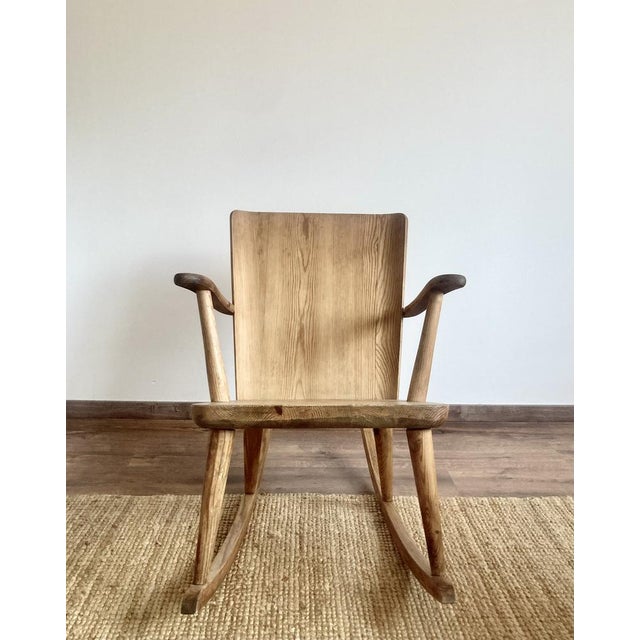 1940s Model 510 Rocking Chair by Göran Malmvall for Karl Andersson & Sons, Sweden, 1940s For Sale - Image 5 of 14