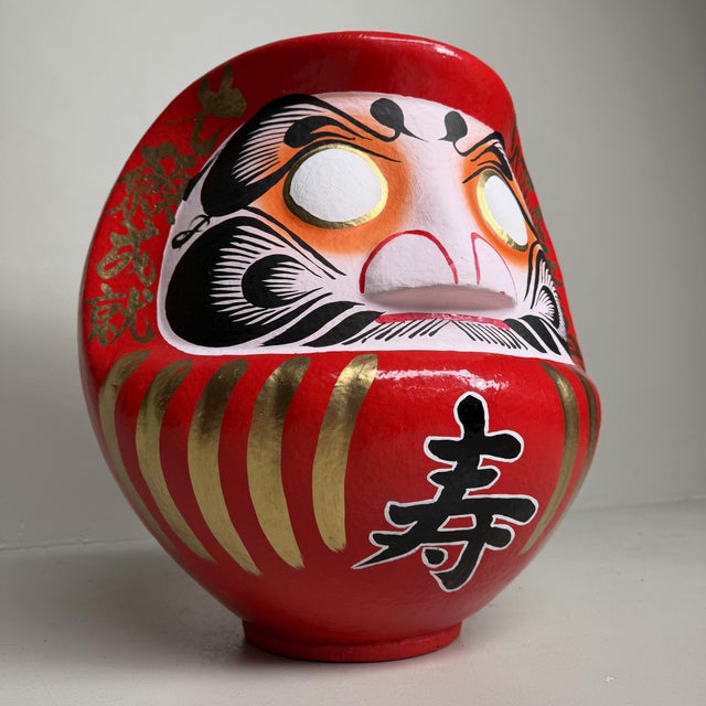 Large Vintage Japanese Daruma, 1980s For Sale - Image 4 of 8