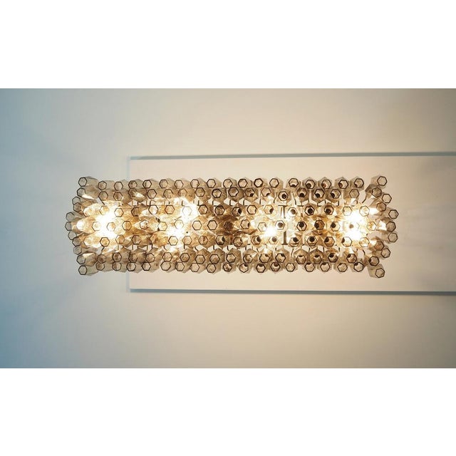 Murano Poliedri Chandelier with 138 Smoked Glasses, 1990s For Sale - Image 13 of 18