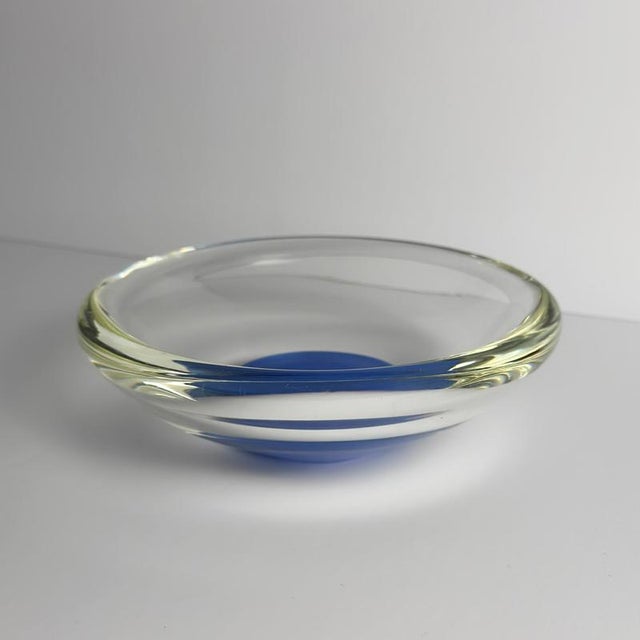 Blue Vintage Italian Murano Bowl, 1970s For Sale - Image 8 of 10