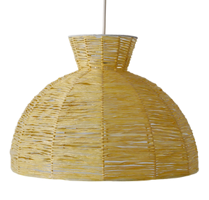 Mid-Century Modern Raffia Bast Pendant Lamp or Hanging Light, Germany, 1970s