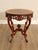 High Quality Shell-Carved Accent Table with Marquetry Inlaid Satinwood Starburst Top